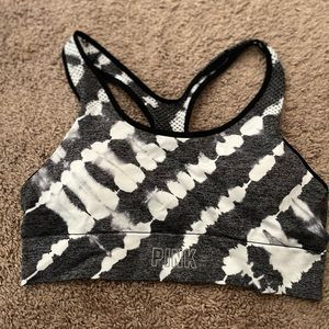 PINK SEAMLESS LIGHTLY-LINED SPORTS BRA